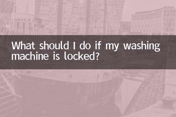 What should I do if my washing machine is locked?