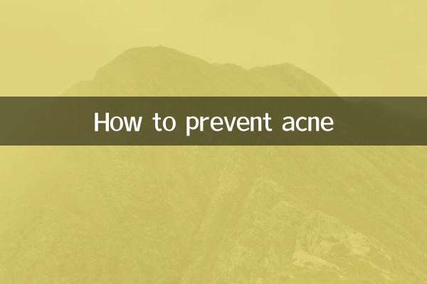 Come prevenire l'acne