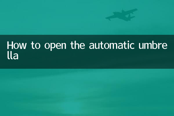 So öffnen Sie den Automatikschirm