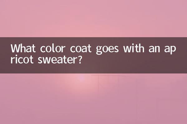 Welche Mantelfarbe passt zu einem apricotfarbenen Pullover?