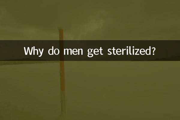 Perché gli uomini vengono sterilizzati?