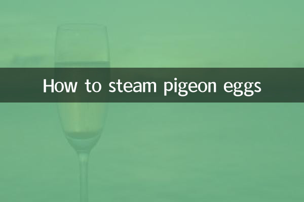 Como cozinhar ovos de pombo no vapor
