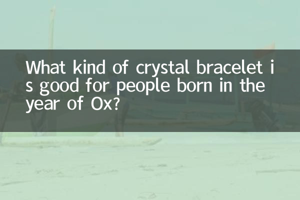 بیل کے سال میں پیدا ہونے والے لوگوں کے لئے کس طرح کا کرسٹل کڑا اچھا ہے؟