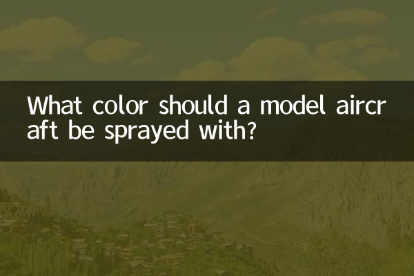 Mit welcher Farbe soll ein Modellflugzeug besprüht werden?