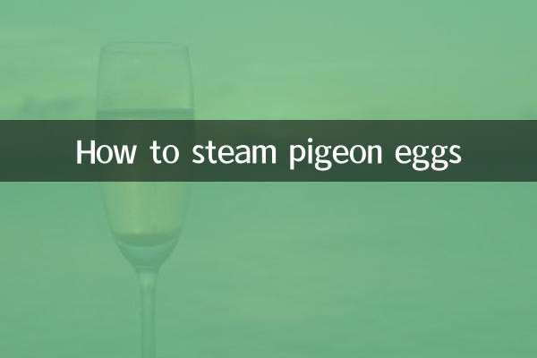 Como cozinhar ovos de pombo no vapor