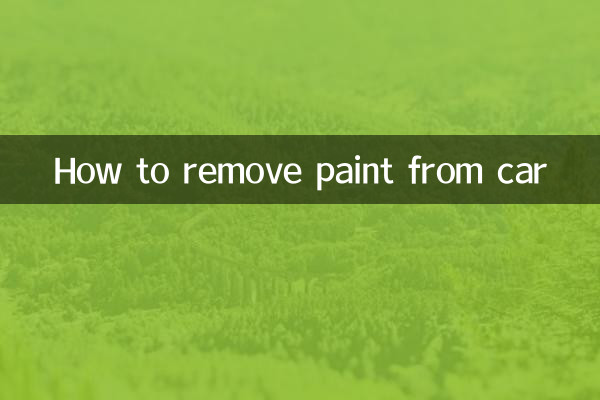 Cómo quitar pintura del coche