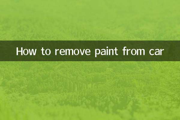 Como remover tinta do carro