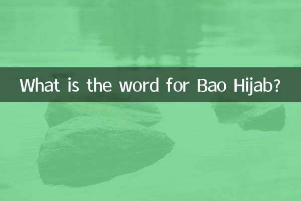 바오 히잡(Bao Hijab)을 뜻하는 단어는 무엇인가요?