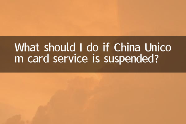 Que dois-je faire si le service de carte China Unicom est suspendu ?