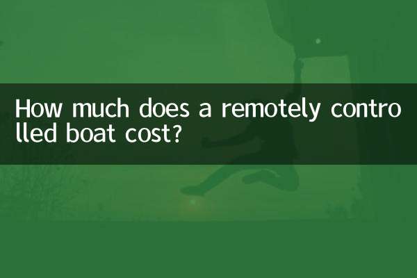 ¿Cuánto cuesta un barco teledirigido?