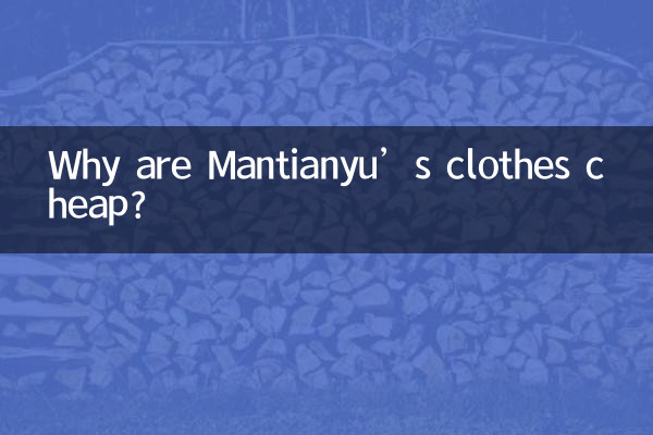 কেন মানতিয়ানুর জামাকাপড় সস্তা?