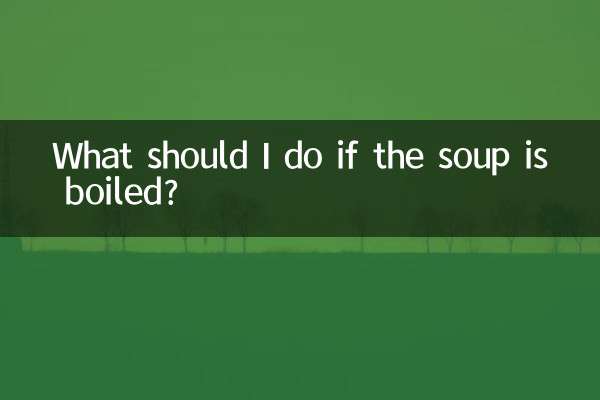 What should I do if the soup is boiled?