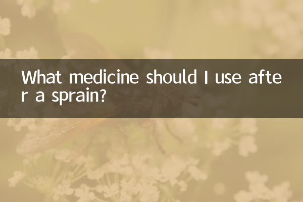 Que medicamento devo usar após uma entorse?