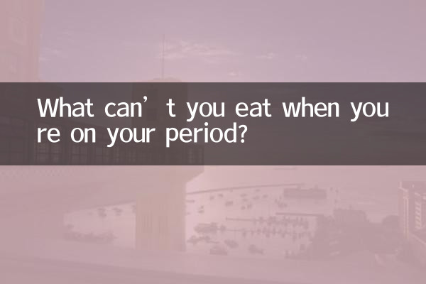 O que você não pode comer quando está menstruada?