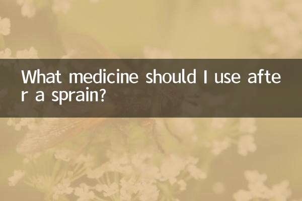 मोच आने पर मुझे कौन सी दवा का उपयोग करना चाहिए?