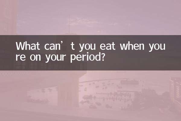 O que você não pode comer quando está menstruada?