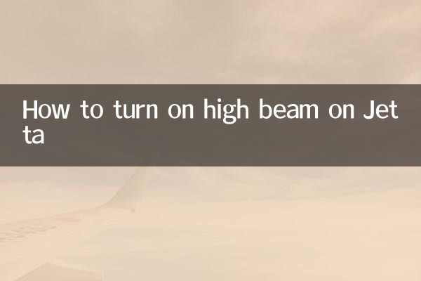 So schalten Sie das Fernlicht beim Jetta ein