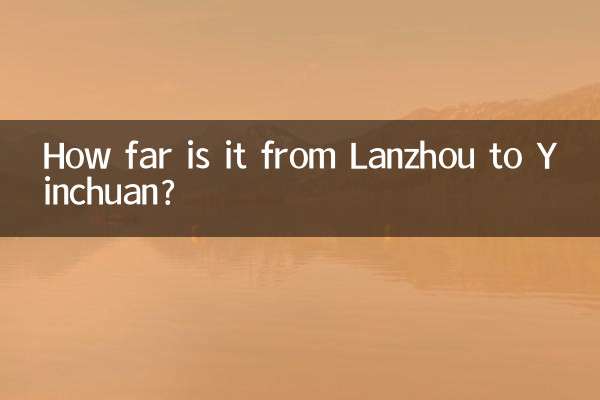 Quelle distance y a-t-il entre Lanzhou et Yinchuan ?