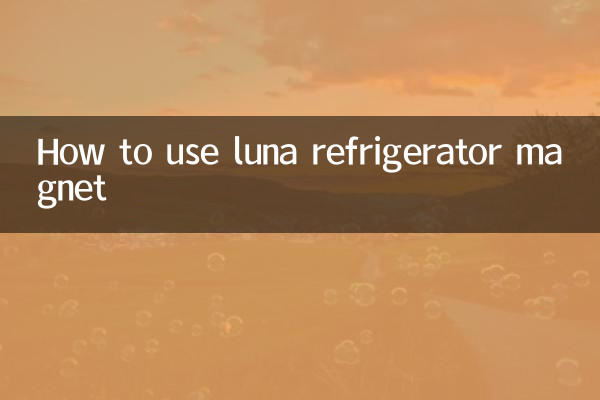 So verwenden Sie den Luna-Kühlschrankmagneten