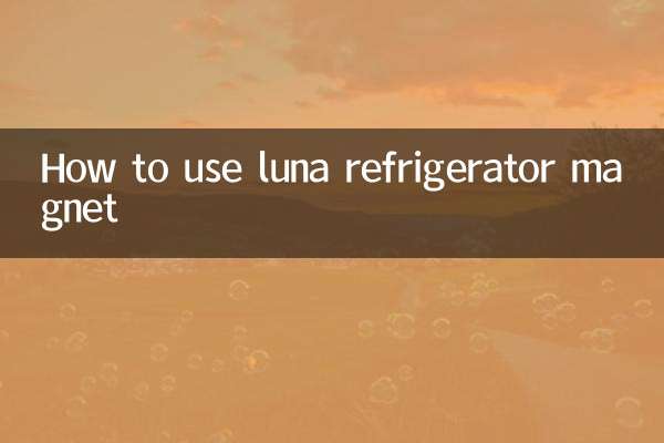 Cómo utilizar el imán de nevera Luna