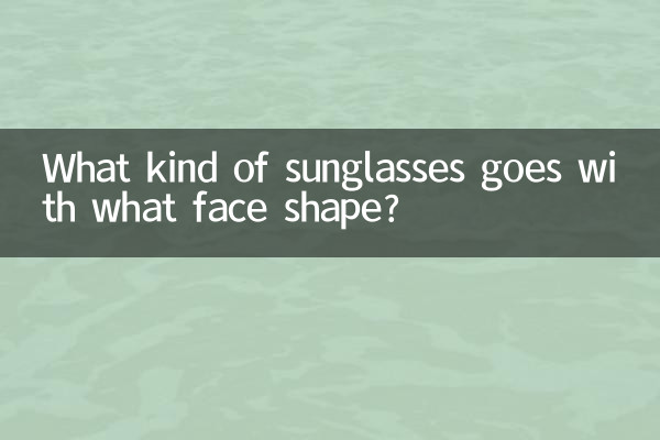 Che tipo di occhiali da sole si abbinano a quale forma del viso?