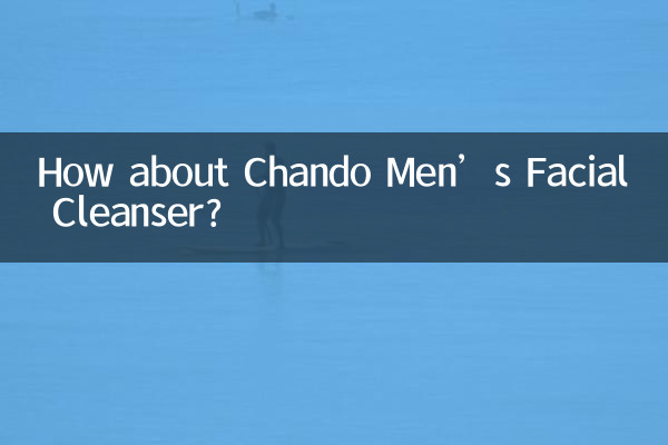 Wie wäre es mit Chando Men’s Facial Cleanser?