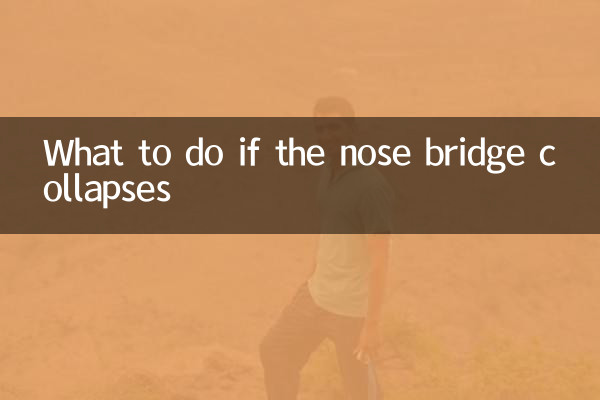 Qué hacer si el puente de la nariz colapsa
