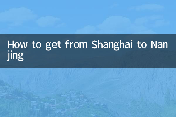 Comment aller de Shanghai à Nankin ?