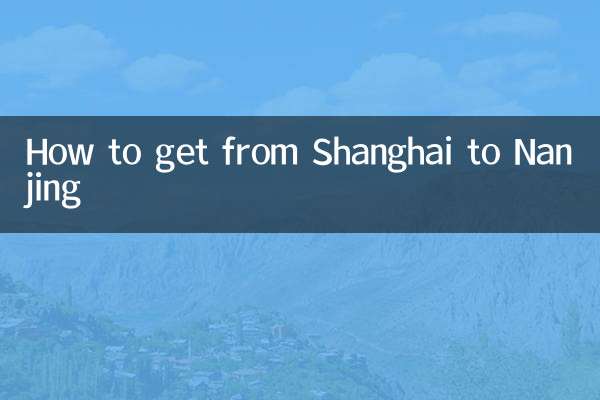 Comment aller de Shanghai à Nankin ?