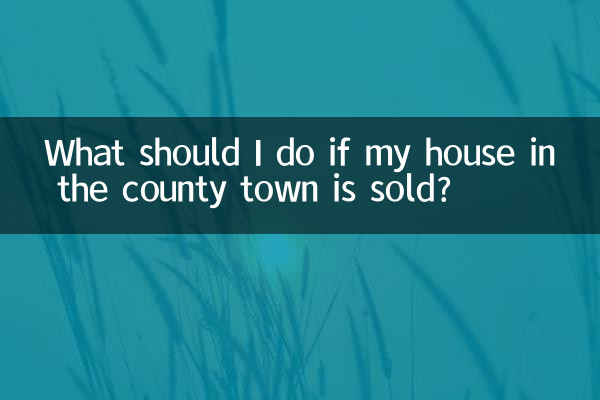 ¿Qué debo hacer si se vende mi casa en la capital del condado?