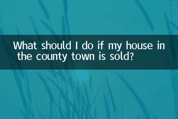 Was soll ich tun, wenn mein Haus in der Kreisstadt verkauft wird?