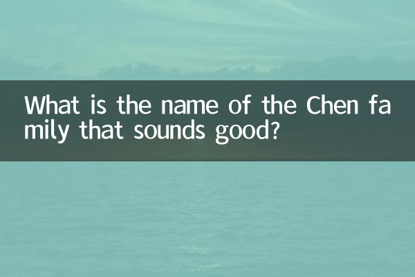 陳家甚麼名字好聽