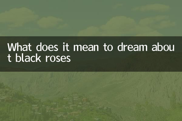 夢見黑玫瑰是什麼意思