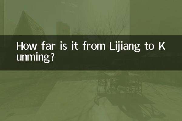 Qual a distância entre Cidade Antiga de Lijiang e Kunming?