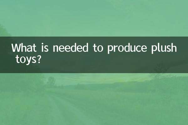 O que é necessário para produzir brinquedos de pelúcia?
