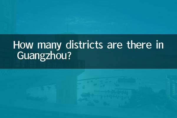 ¿Cuántos distritos hay en Guangzhou?