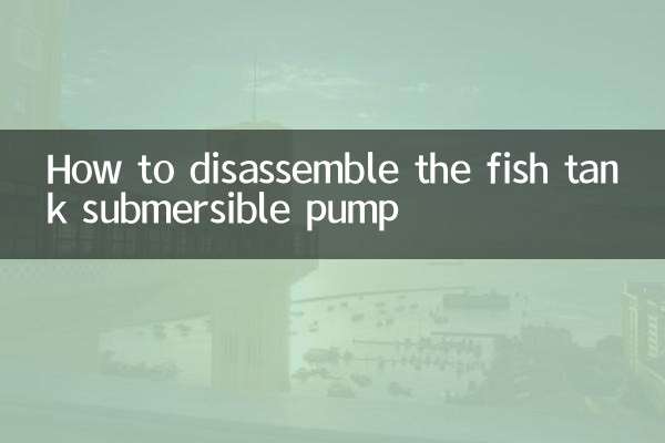 Cómo desmontar la bomba sumergible de la pecera