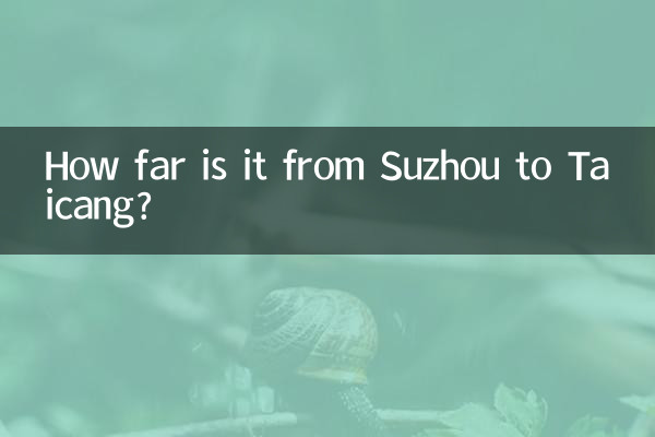 كم تبعد المسافة من سوتشو إلى تايتسانغ؟