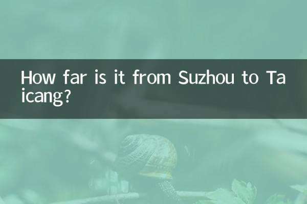 كم تبعد المسافة من سوتشو إلى تايتسانغ؟