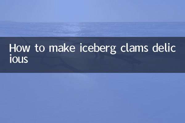 So machen Sie Eisbergmuscheln köstlich