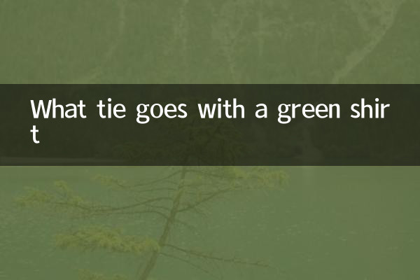 Quelle cravate va avec une chemise verte