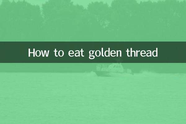 Wie man goldenen Faden isst