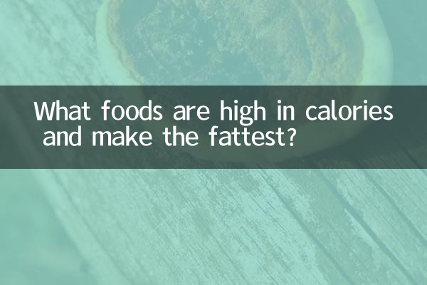 ¿Qué alimentos son ricos en calorías y engordan más?