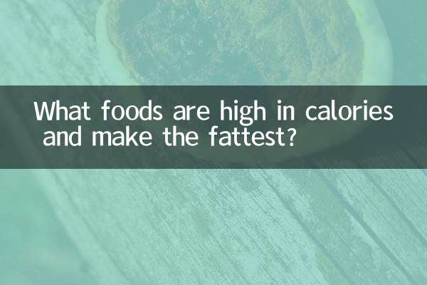 ¿Qué alimentos son ricos en calorías y engordan más?