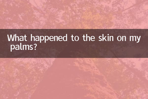 ¿Qué pasó con la piel de mis palmas?