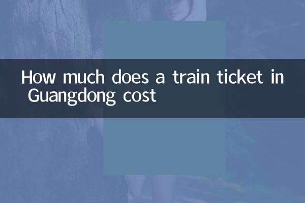 How much does a train ticket in Guangdong cost