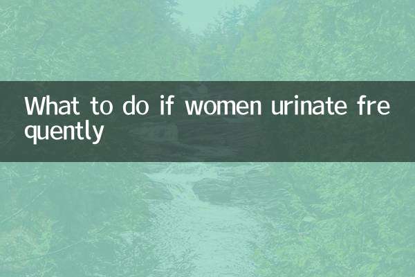 O que fazer se as mulheres urinarem com frequência