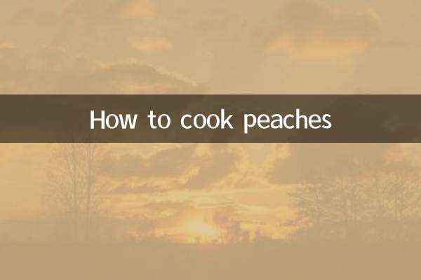 Come cucinare le pesche