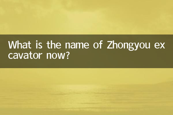 Qual è il nome dell'escavatore Zhongyou adesso?