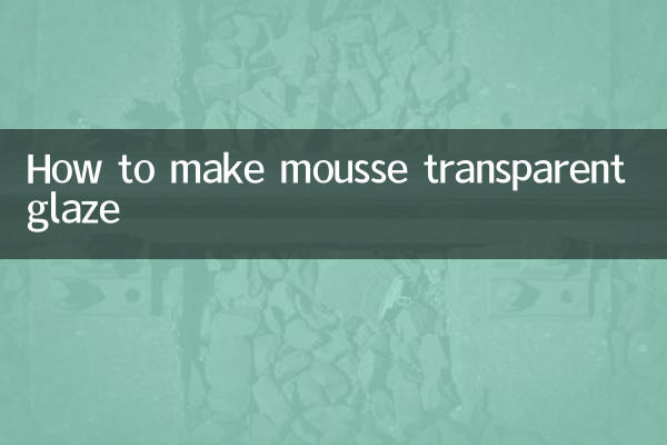 Como fazer mousse de esmalte transparente